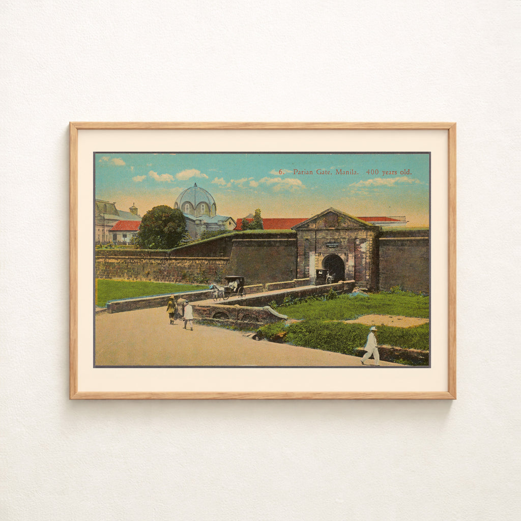 Parian Gate, Manila, 1922 - Philippine Vintage Architectural Print