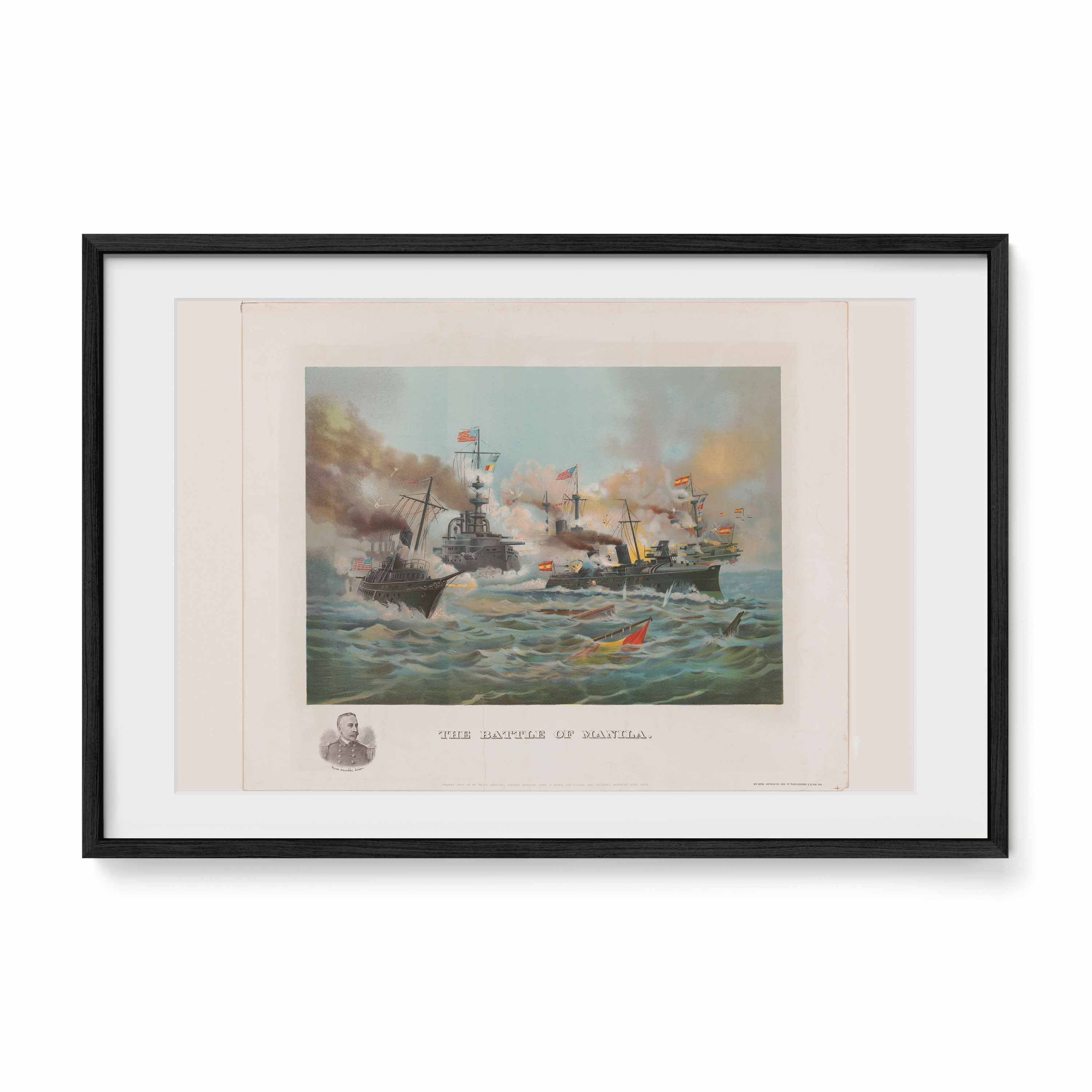 The Battle of Manila, 1898 - Philippine Vintage Print