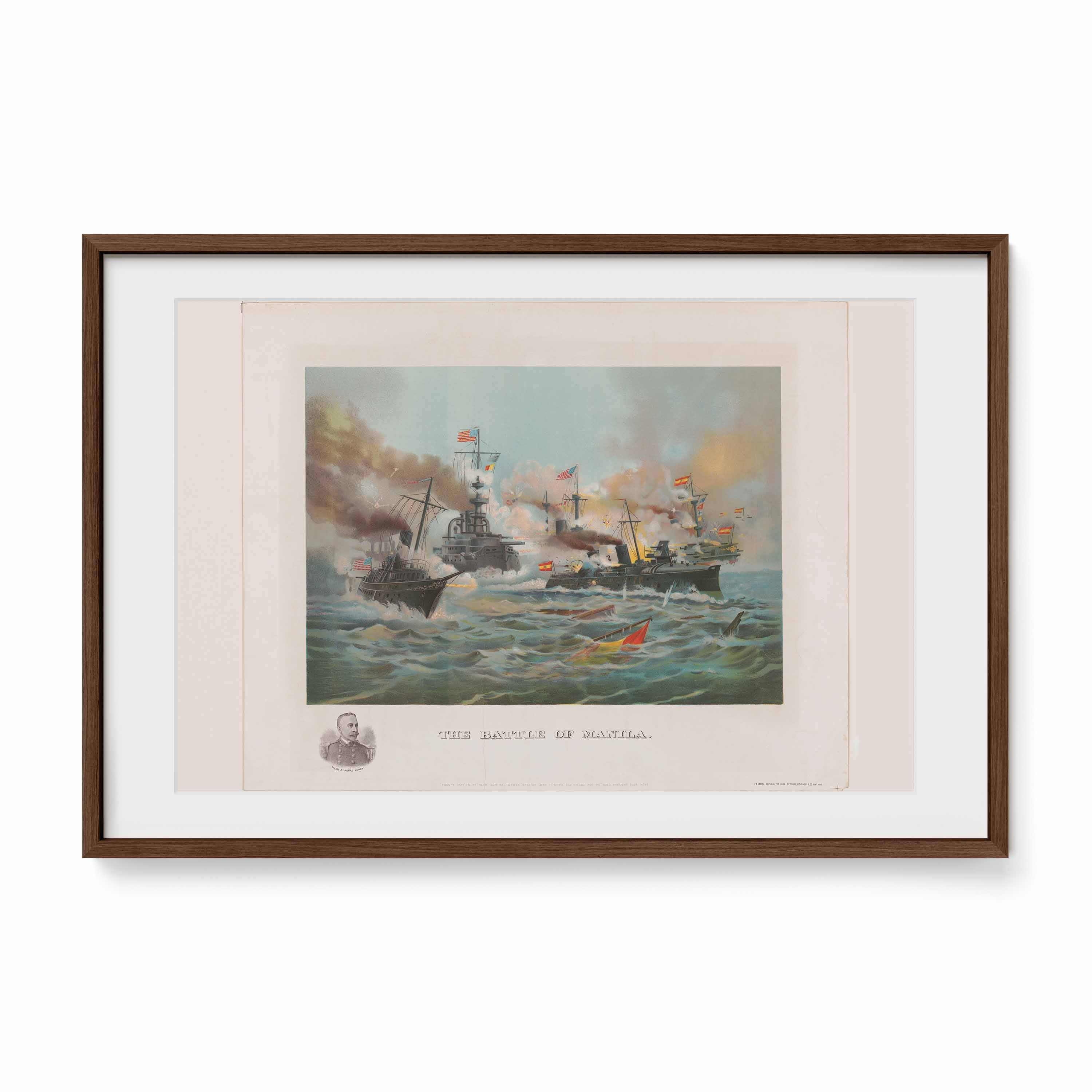 The Battle of Manila, 1898 - Philippine Vintage Print