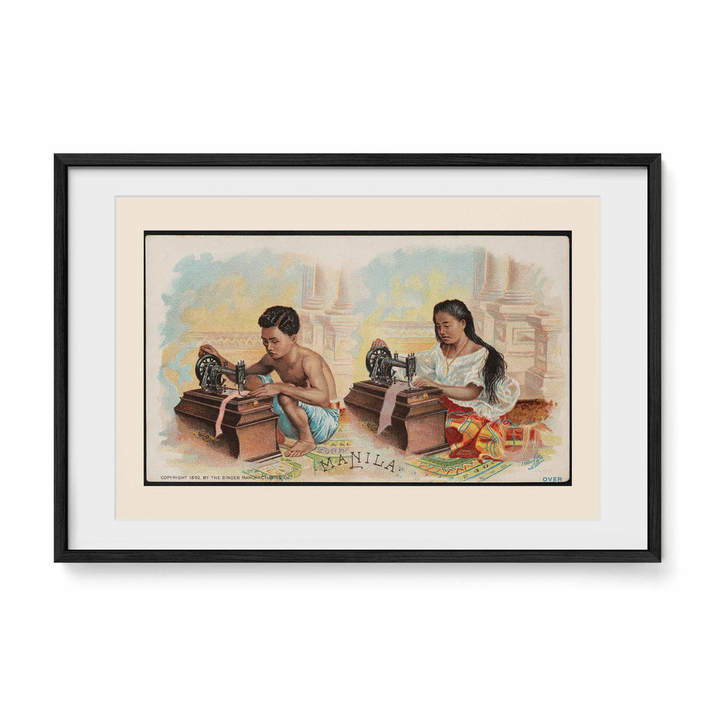 The singer Manila, 1892 by Singer Manufacturing Co. - Philippine Vintage Trade Card