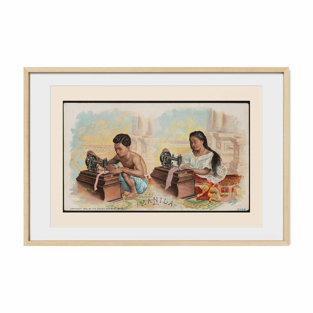 The singer Manila, 1892 by Singer Manufacturing Co. - Philippine Vintage Trade Card