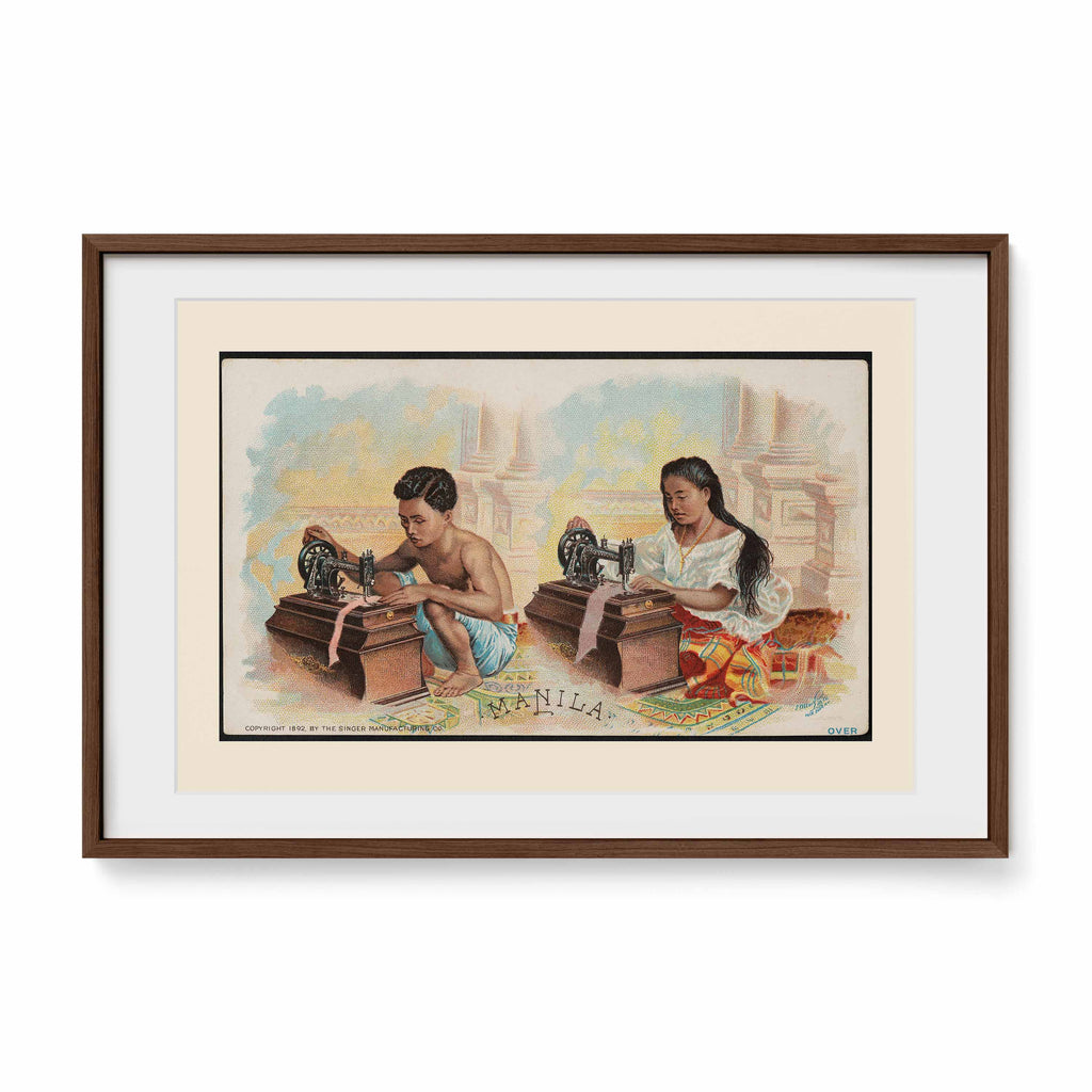 The singer Manila, 1892 by Singer Manufacturing Co. - Philippine Vintage Trade Card