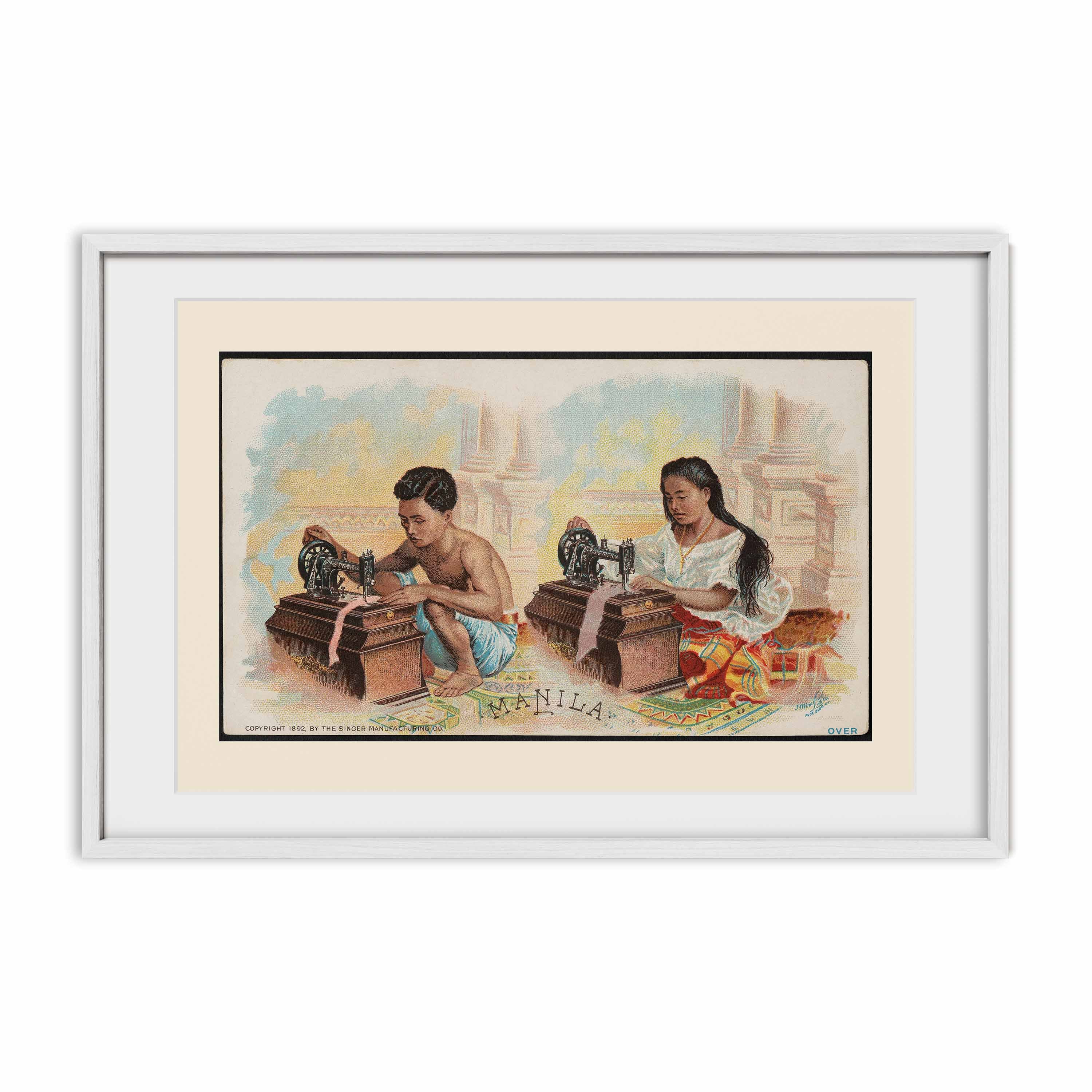 The singer Manila, 1892 by Singer Manufacturing Co. - Philippine Vintage Trade Card