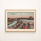 The Pasig River with Casco Freighters, c. 1910 by Denniston's, Manila
