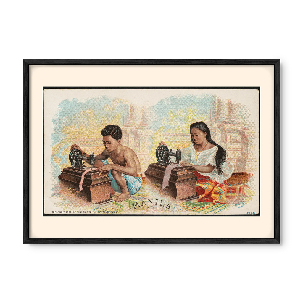 The singer Manila, 1892 by Singer Manufacturing Co. - Philippine Vintage Trade Card