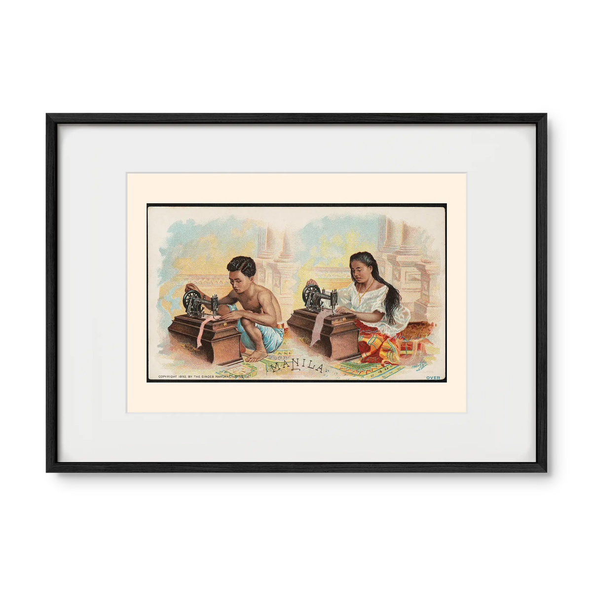 The singer Manila, 1892 by Singer Manufacturing Co. - Philippine Vintage Trade Card