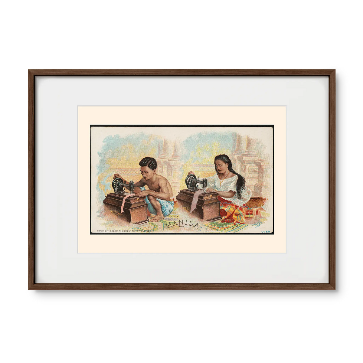 The singer Manila, 1892 by Singer Manufacturing Co. - Philippine Vintage Trade Card