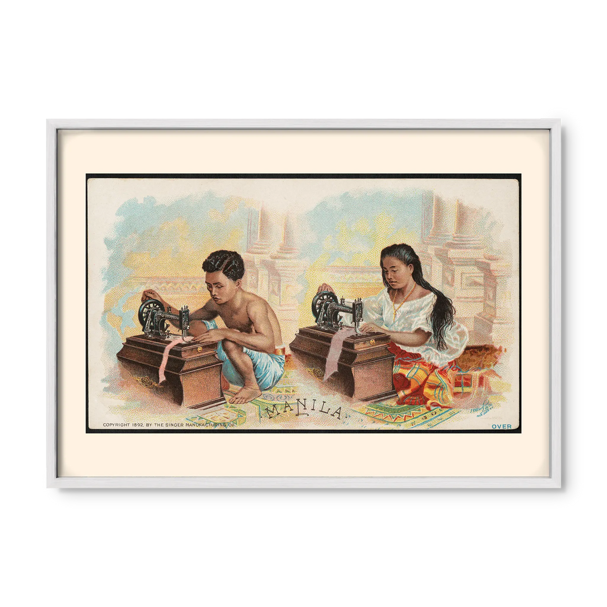 The singer Manila, 1892 by Singer Manufacturing Co. - Philippine Vintage Trade Card
