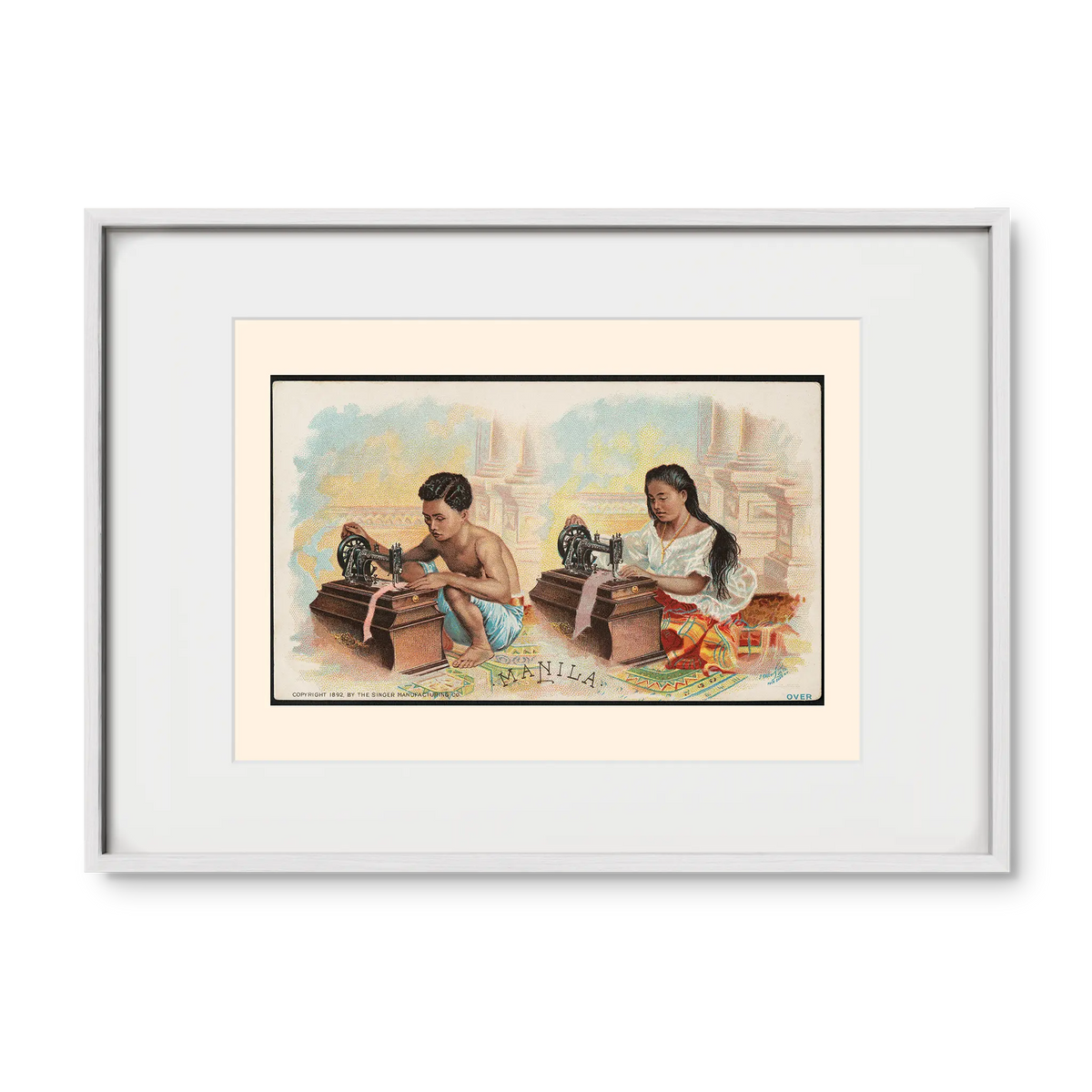 The singer Manila, 1892 by Singer Manufacturing Co. - Philippine Vintage Trade Card