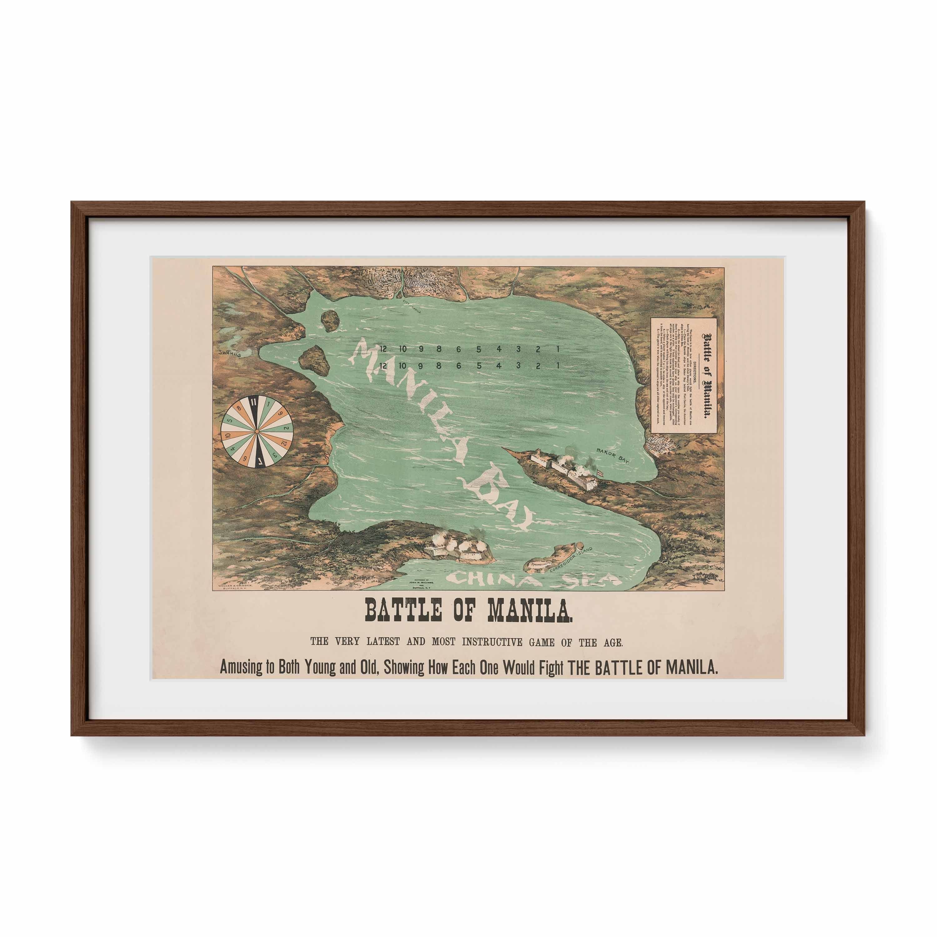 Battle of Manila, 1898 - Philippine Vintage Game Board
