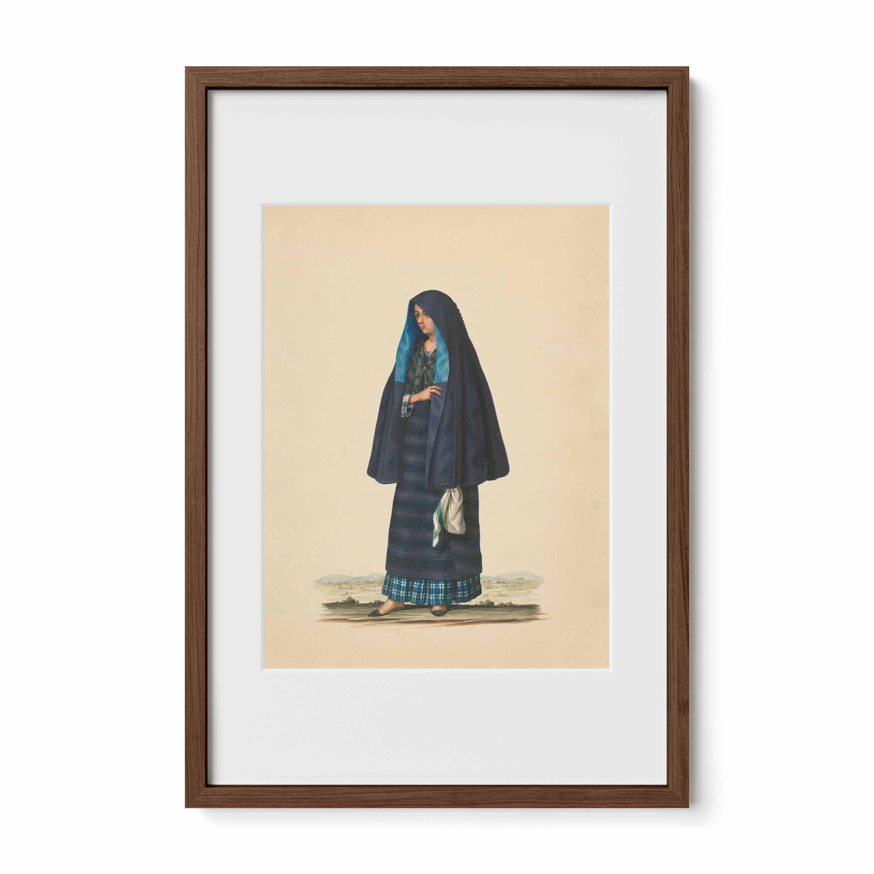 A Damsel Going to Early Mass by Justiniano Asuncion