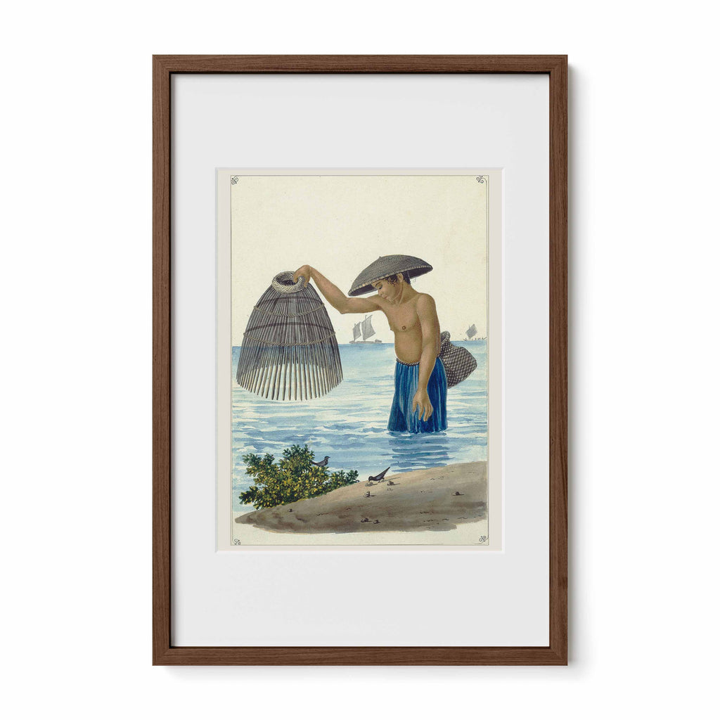 Indio pescador con el Salacab o Nasang, 1847 by José Honorato Lozano