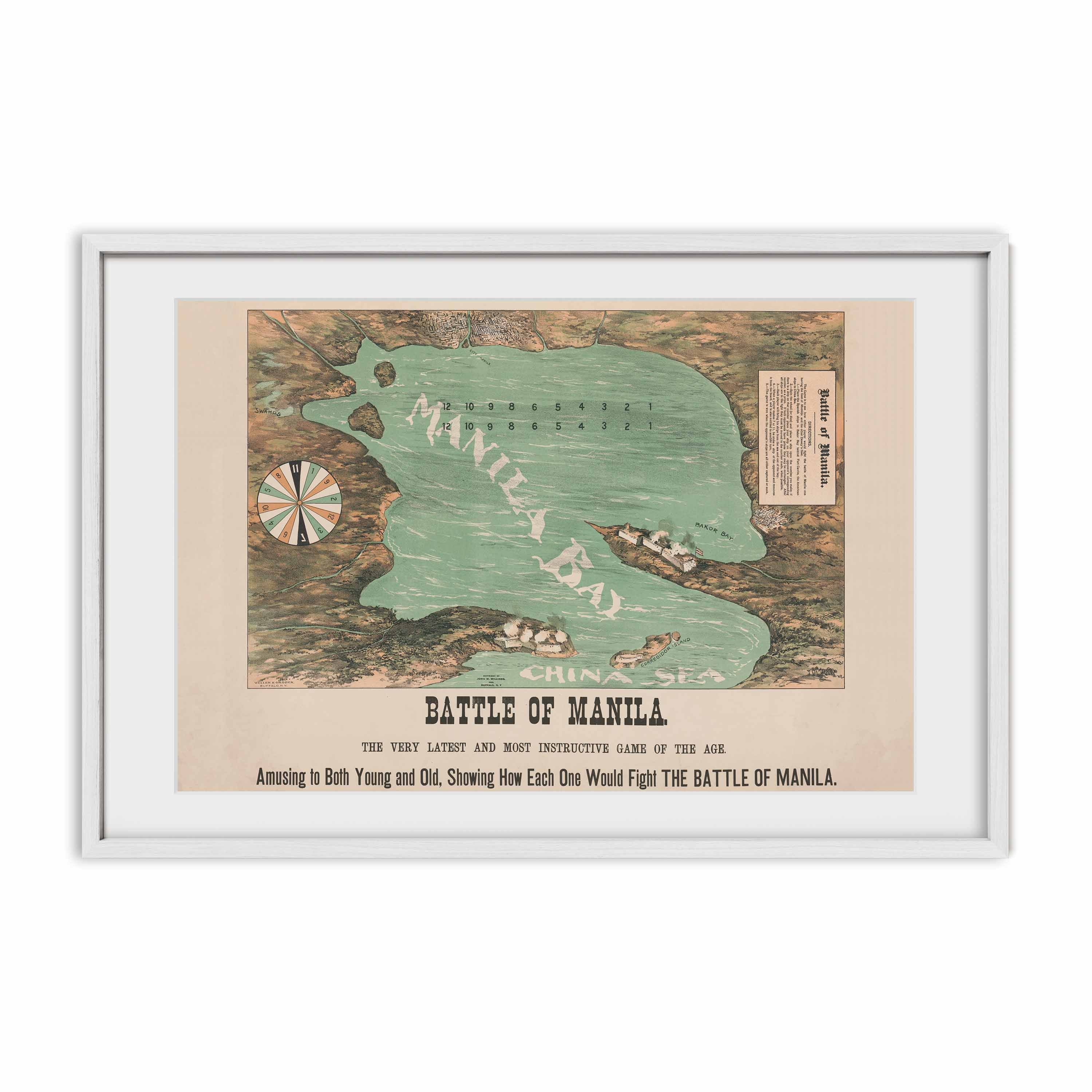 Battle of Manila, 1898 - Philippine Vintage Game Board
