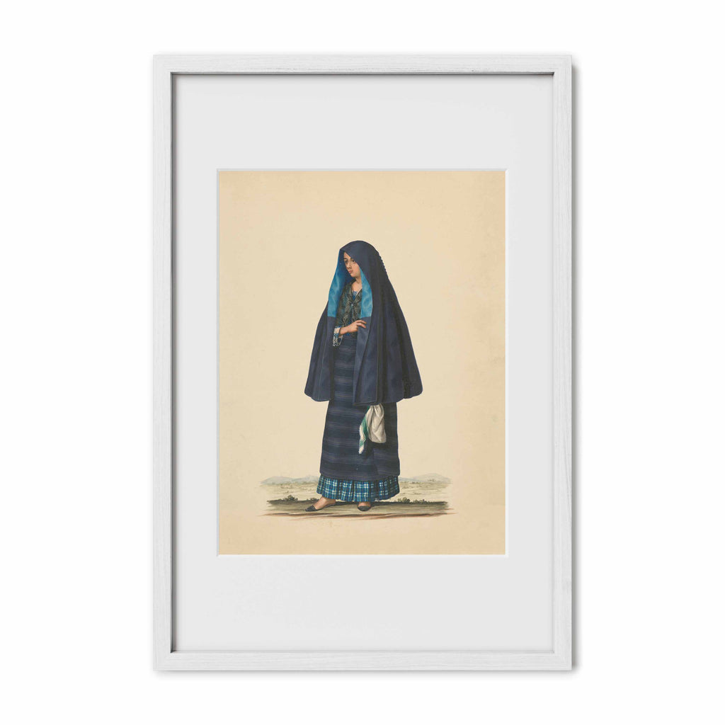 A Damsel Going to Early Mass by Justiniano Asuncion