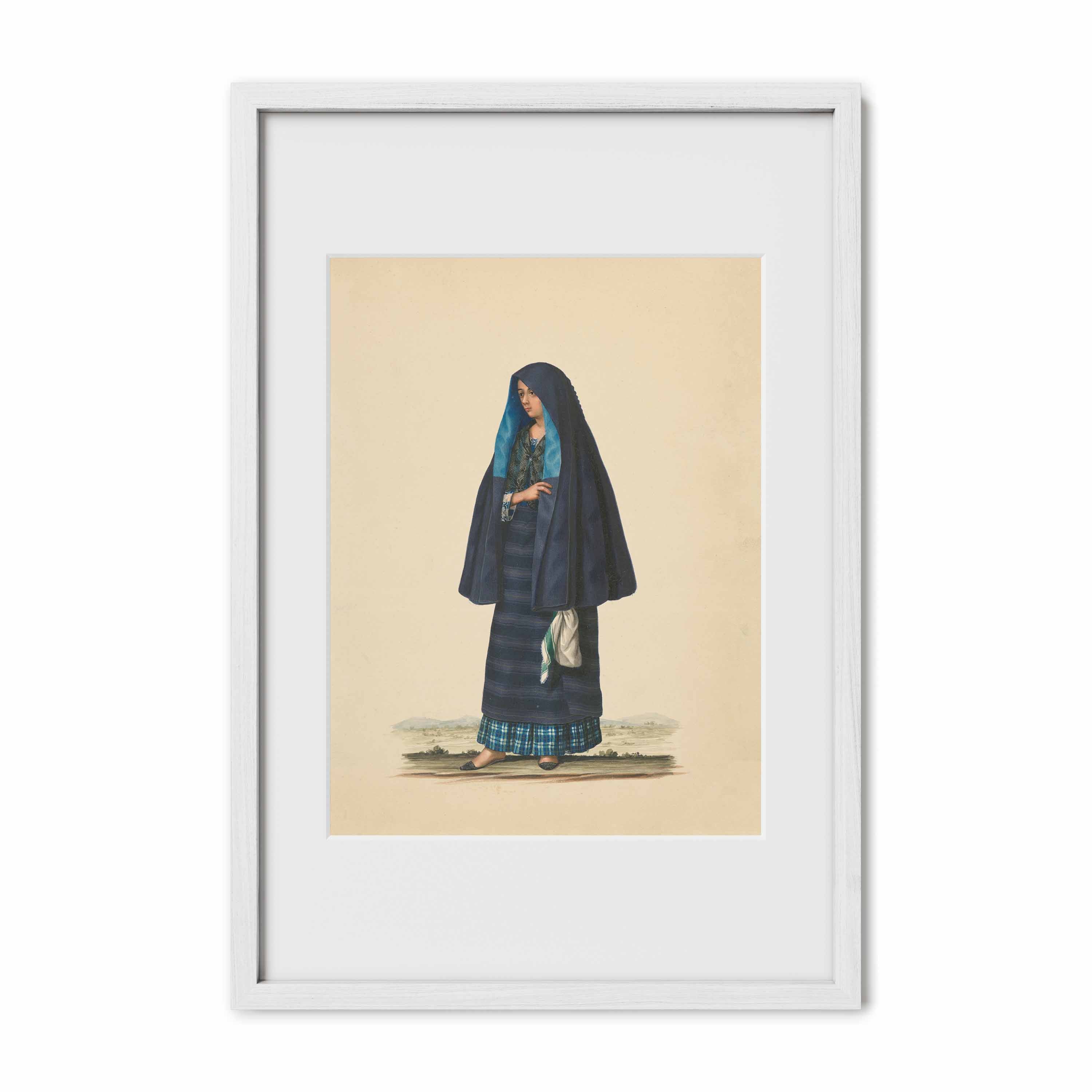 A Damsel Going to Early Mass by Justiniano Asuncion