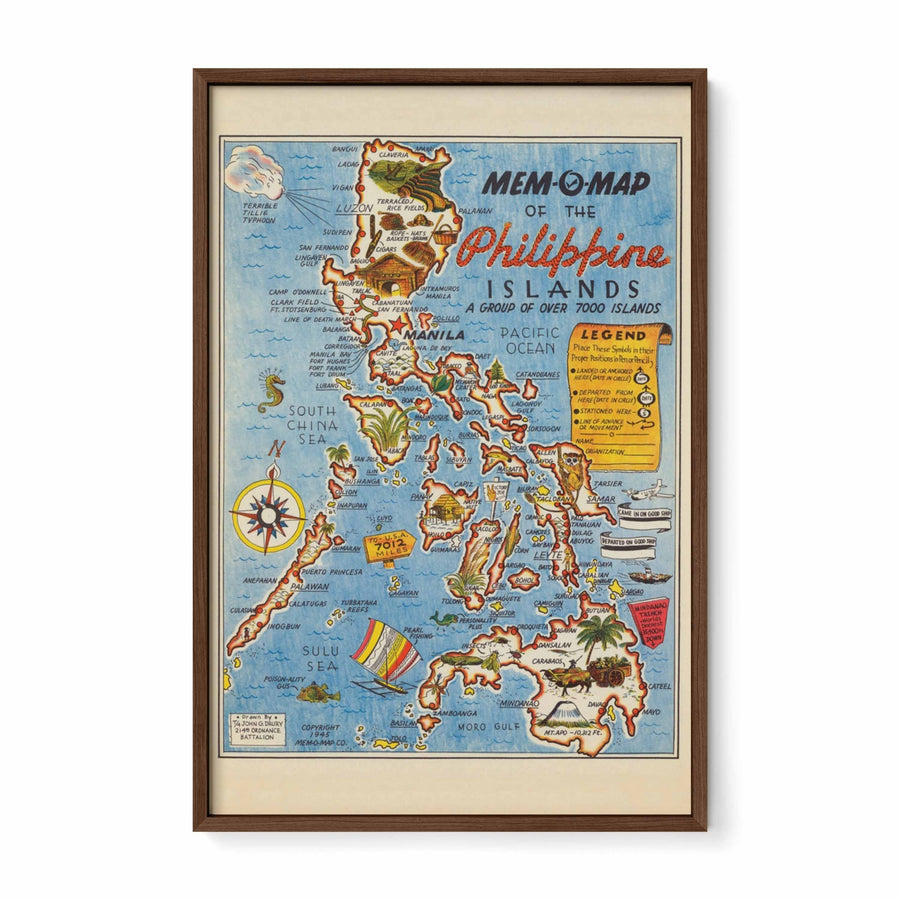 Map of the Philippine Islands, 1945