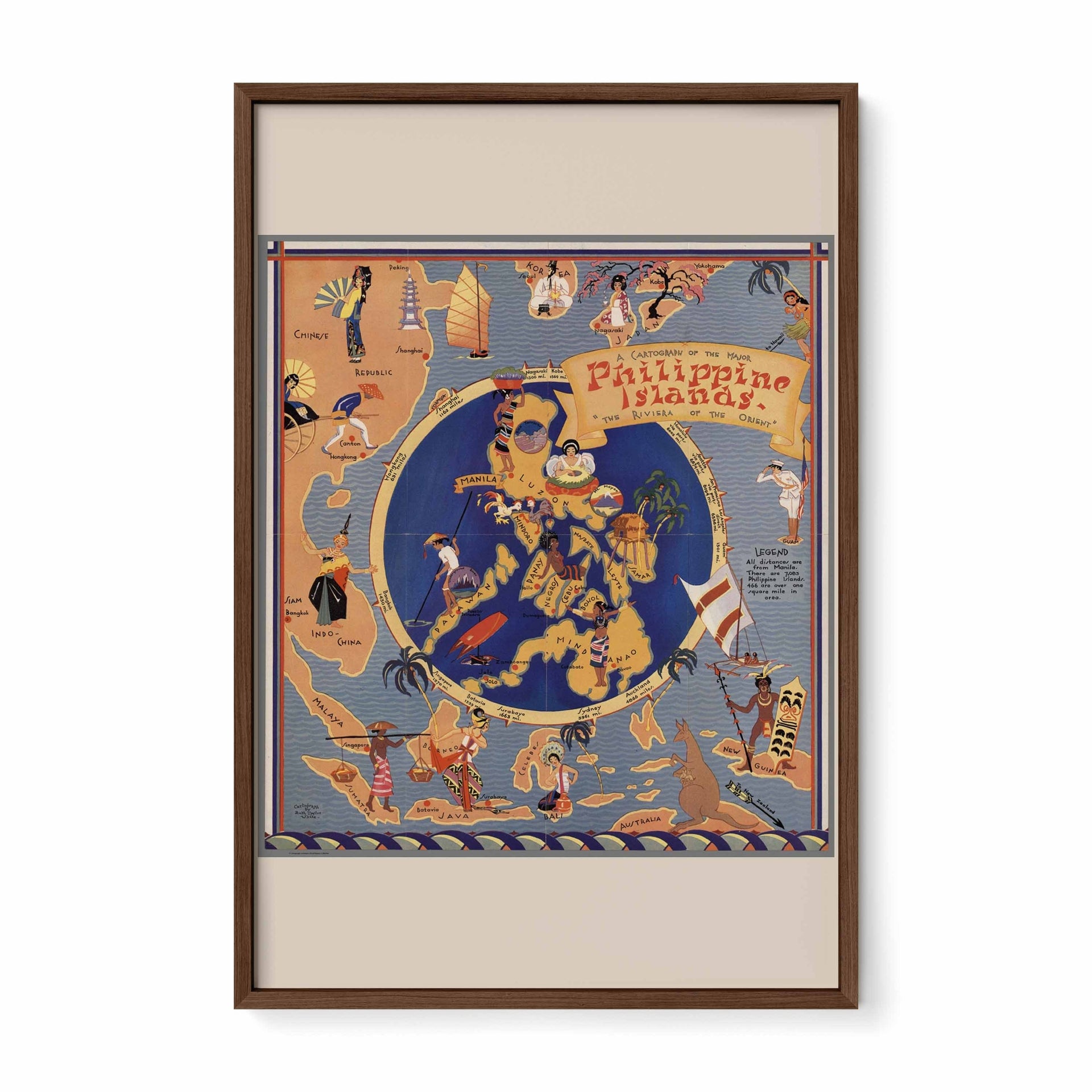 Cartography of the Philippine Islands - Vintage map