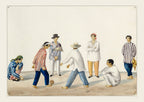 Indios jugando sipa, 1847 by José Honorato Lozano