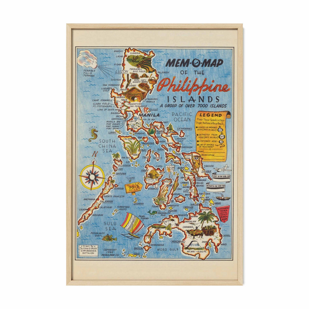 Map of the Philippine Islands, 1945