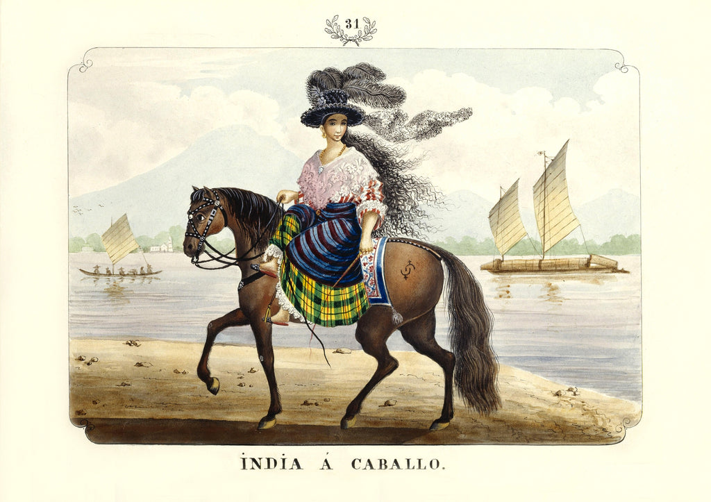 India a Caballo, 1847 by José Honorato Lozano