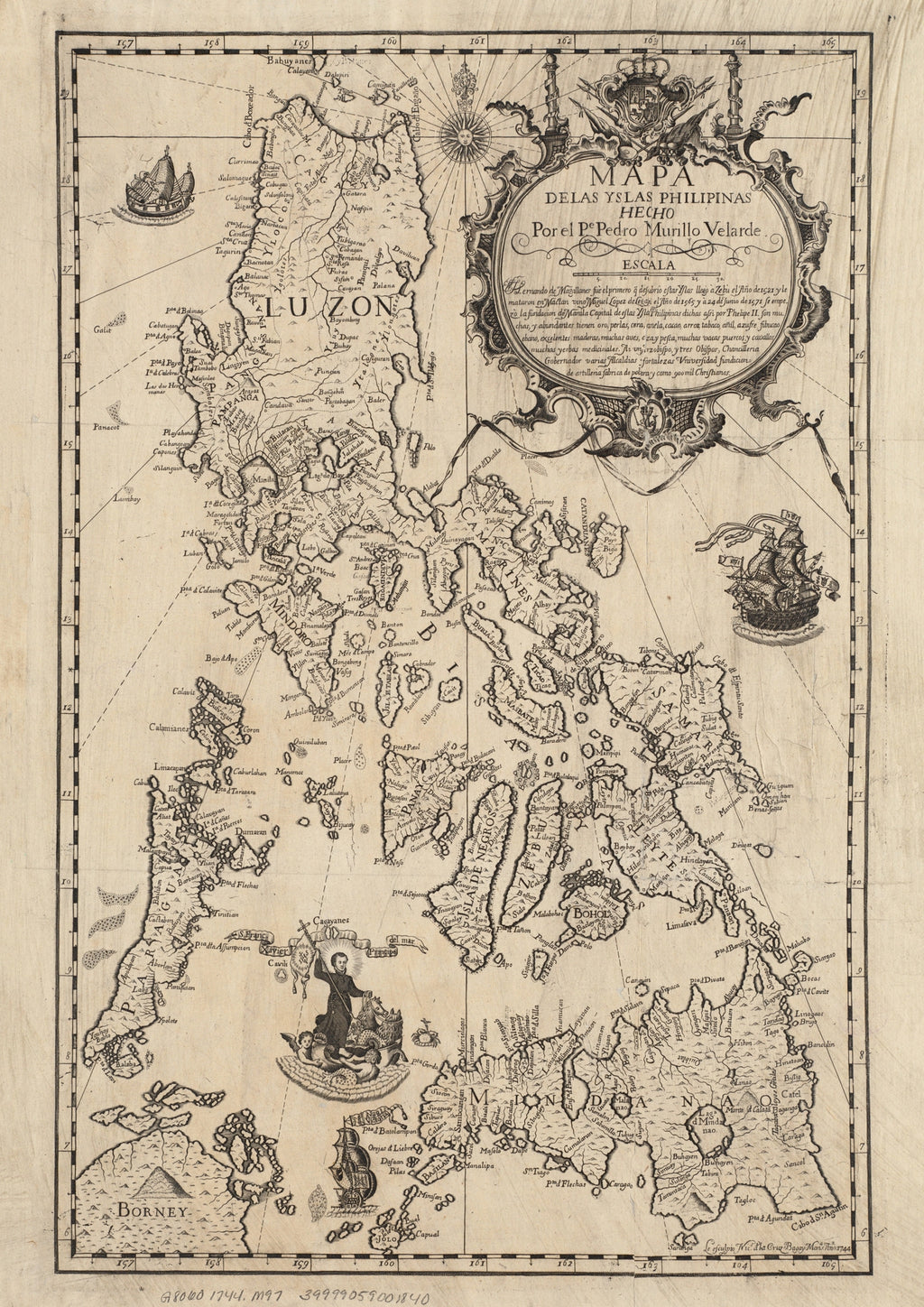 Mapa de las Yslas Philipinas, 1734 by Pedro Murillo Velarde