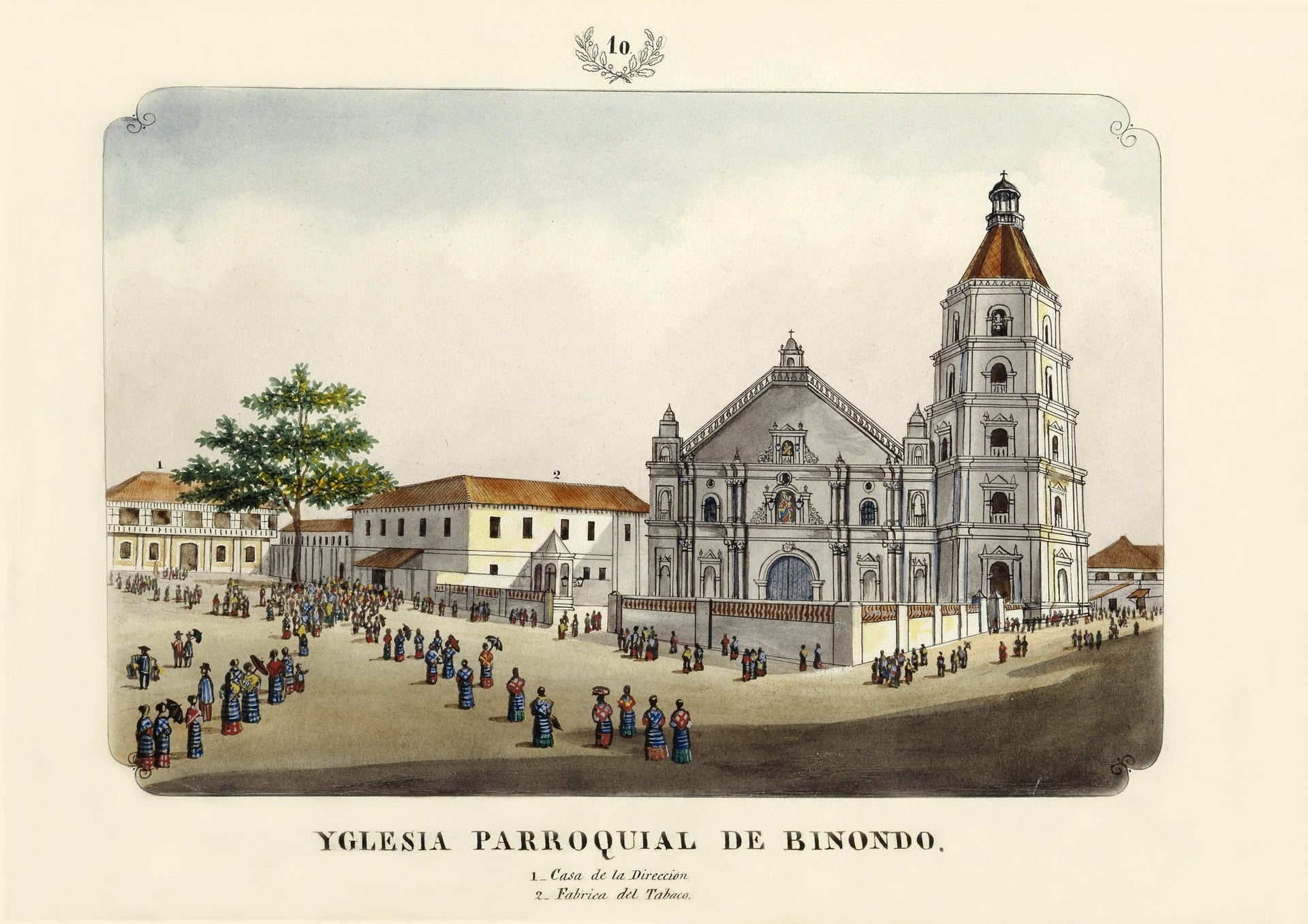 Iglesia Parroquial de Binondo, 1847 by José Honorato Lozano