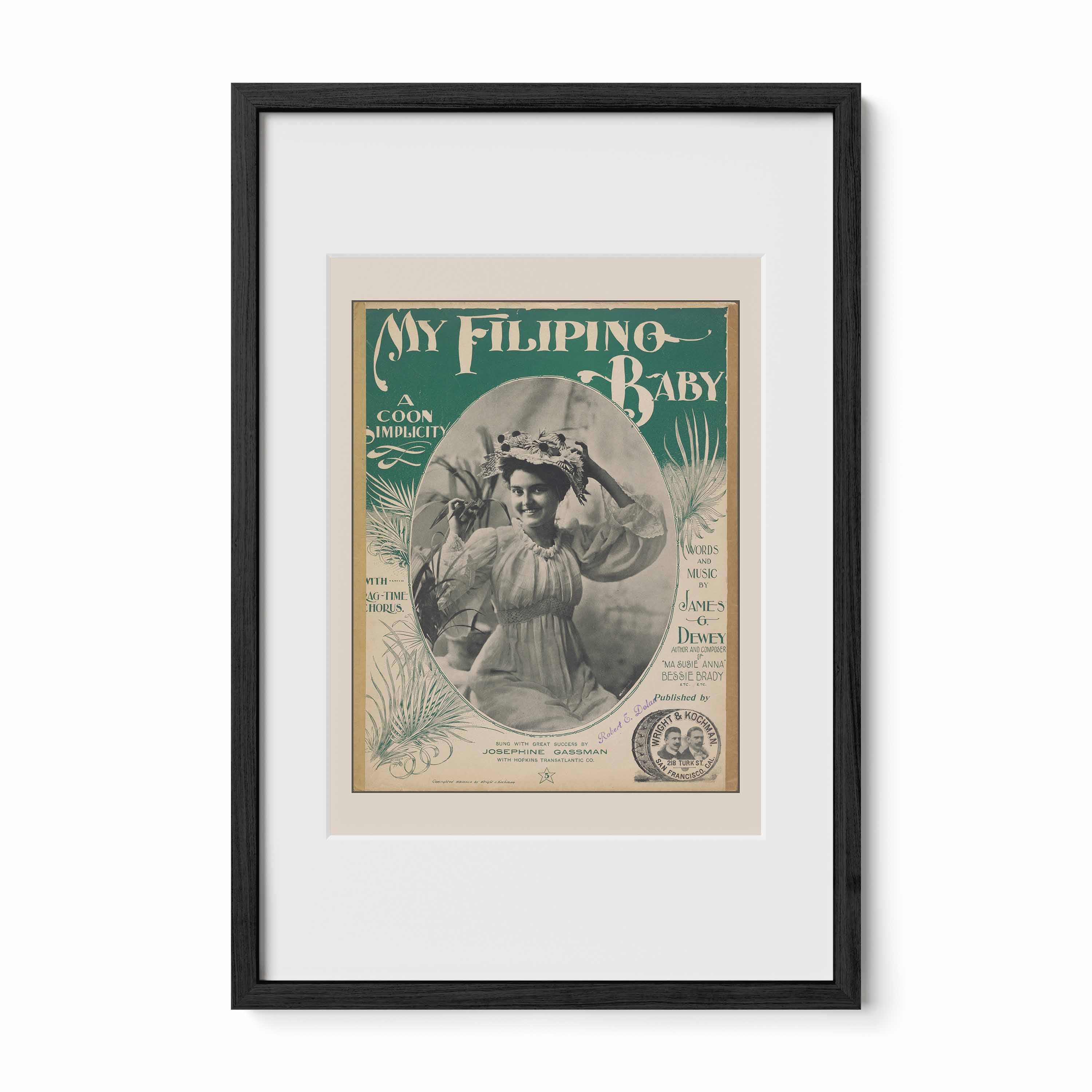 My Filipino Baby, 1899 - Philippine Vintage Sheet Music