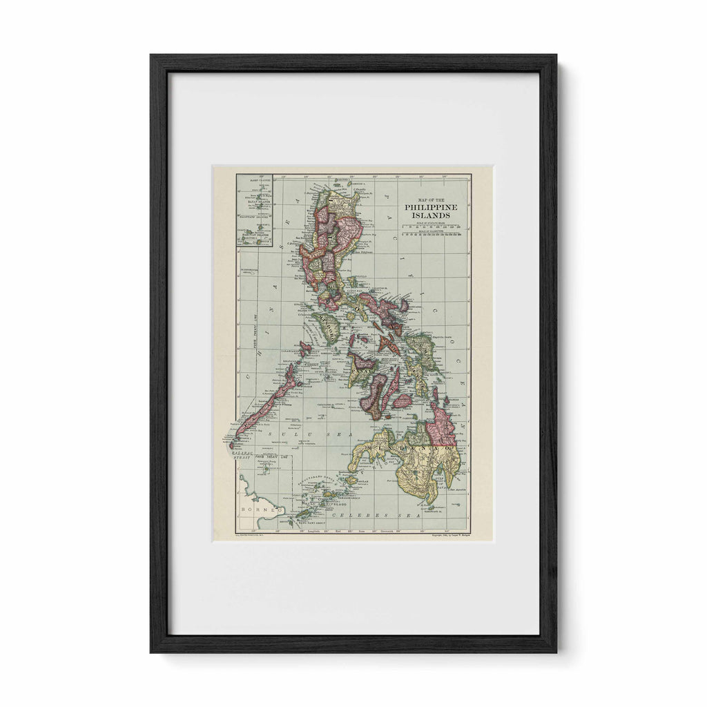 The Philippines Island Map - 1906