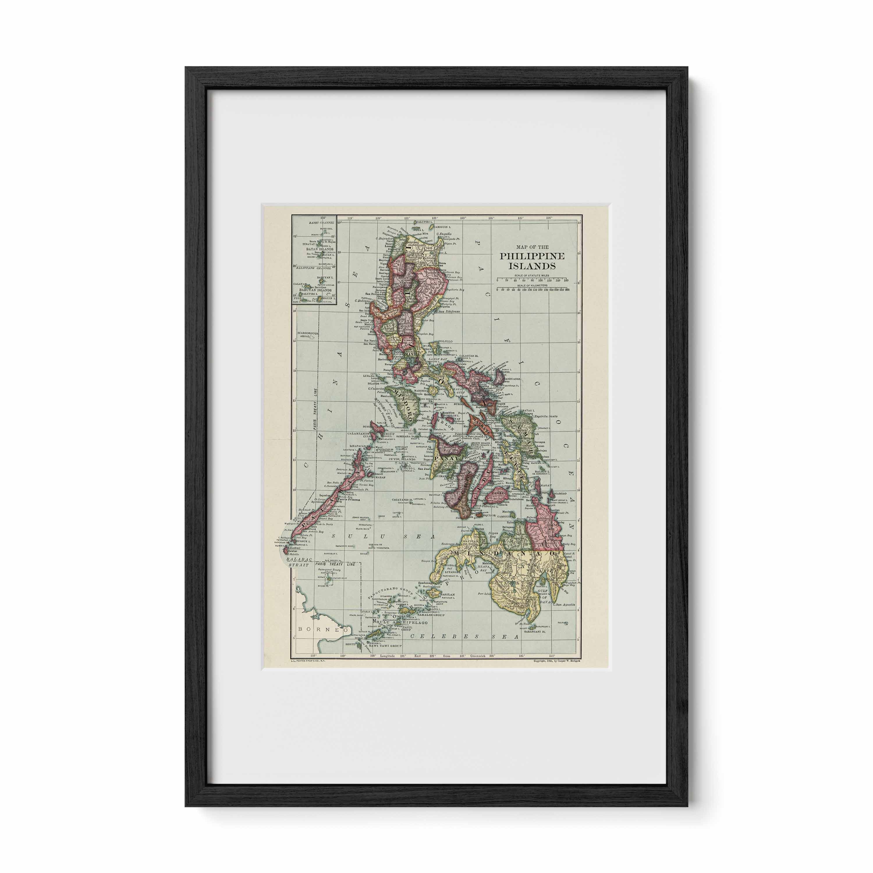 The Philippines Island Map - 1906