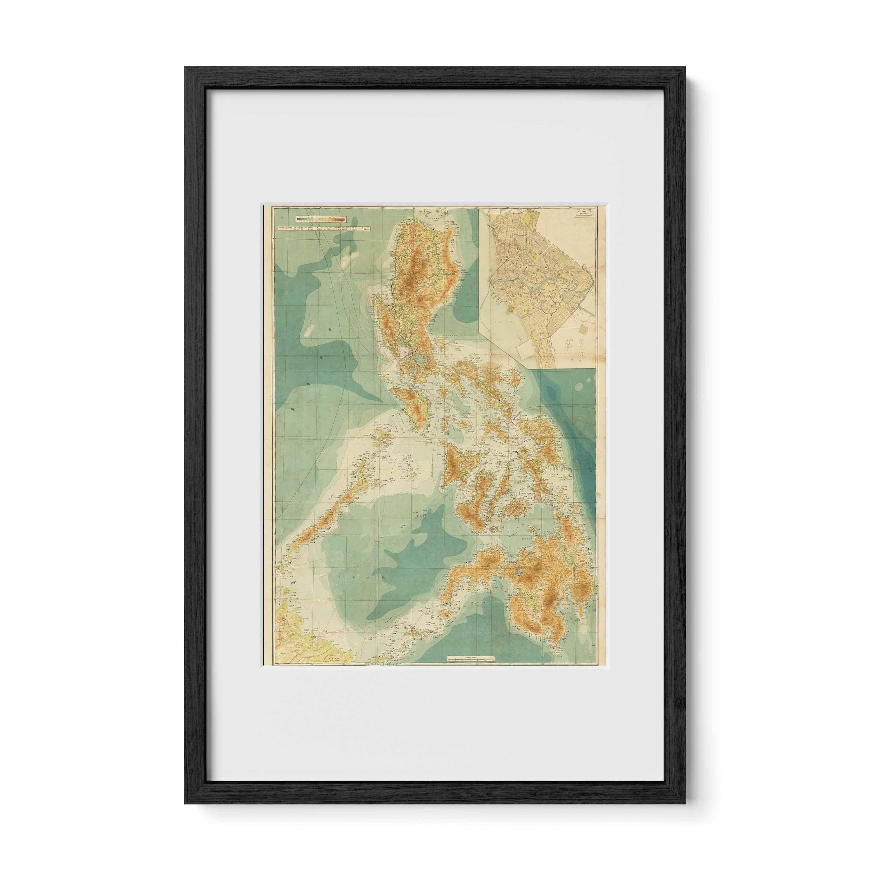 Japanese Map of the Philippines, 1944