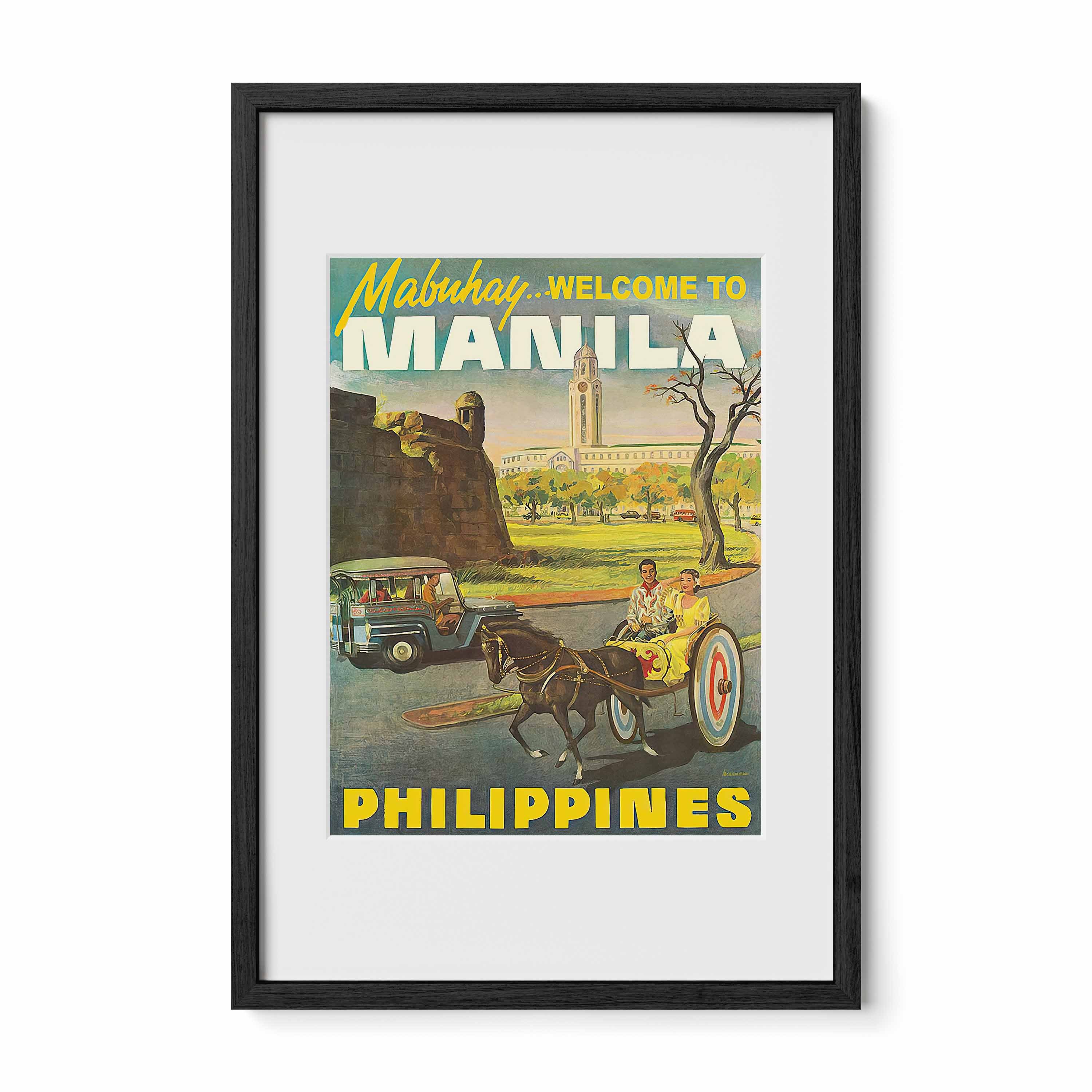 Mabuhay Welcome to Manila - Philippine Vintage Poster