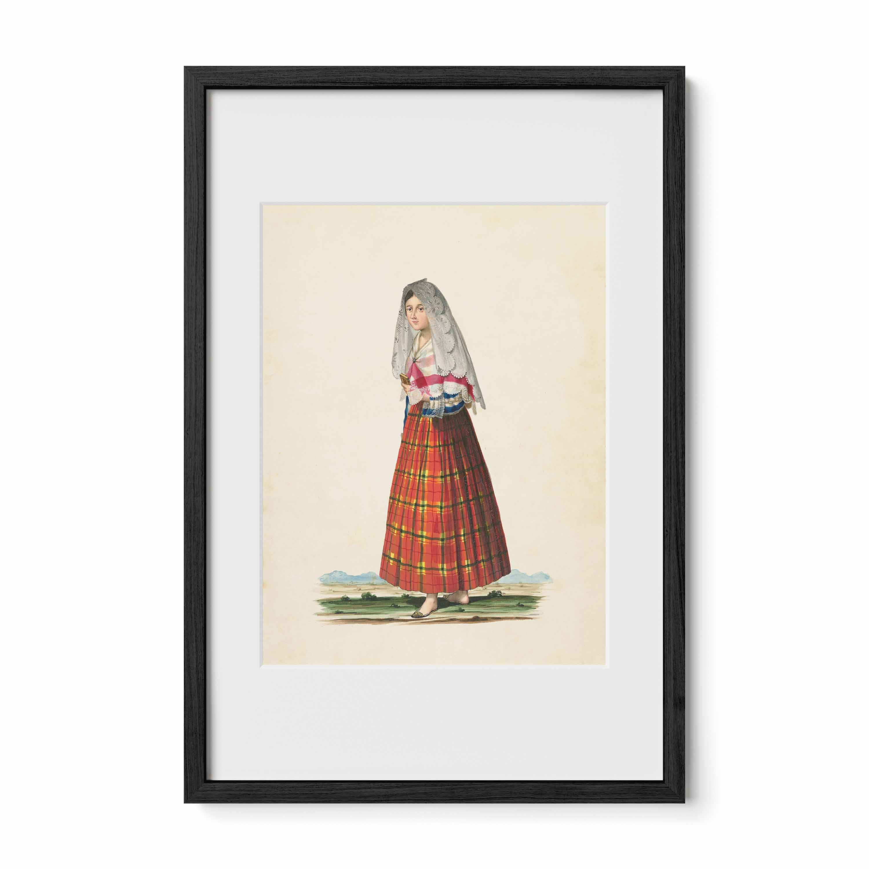 A Señorita Walking to Church in the Daytime by Justiniano Asuncion