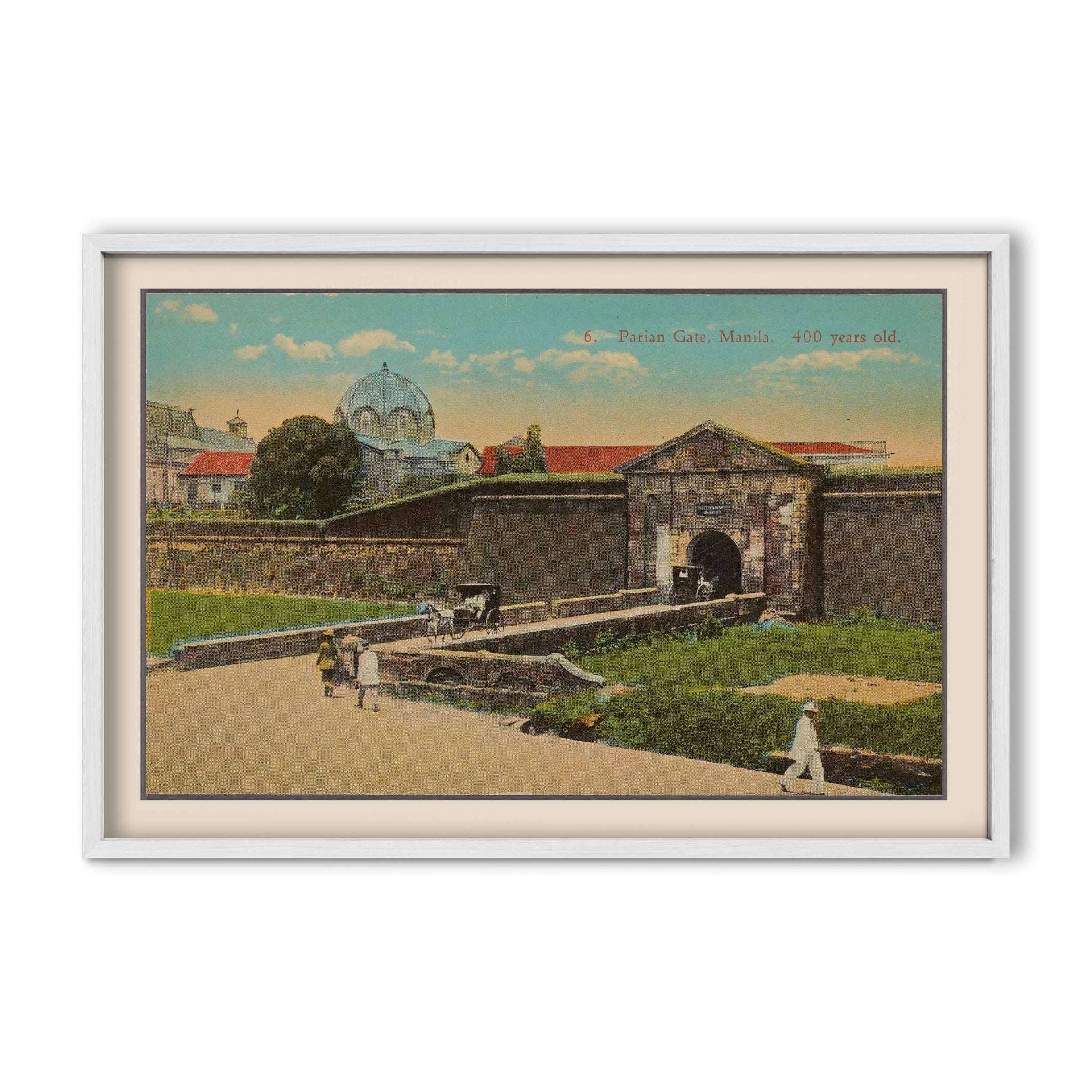 Parian Gate, Manila, 1922 - Philippine Vintage Architectural Print