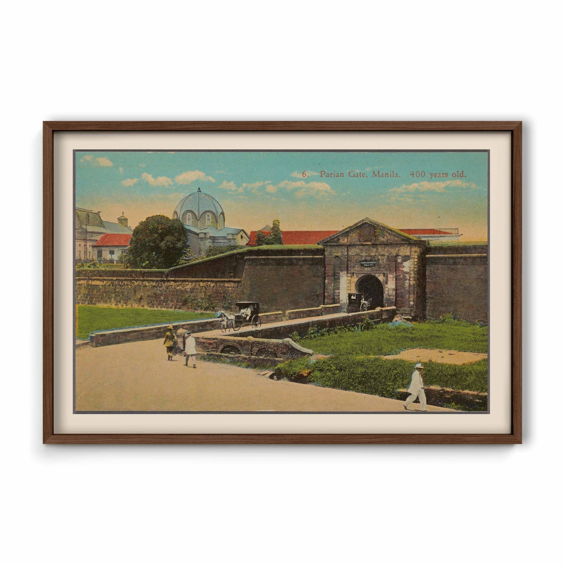 Parian Gate, Manila, 1922 - Philippine Vintage Architectural Print