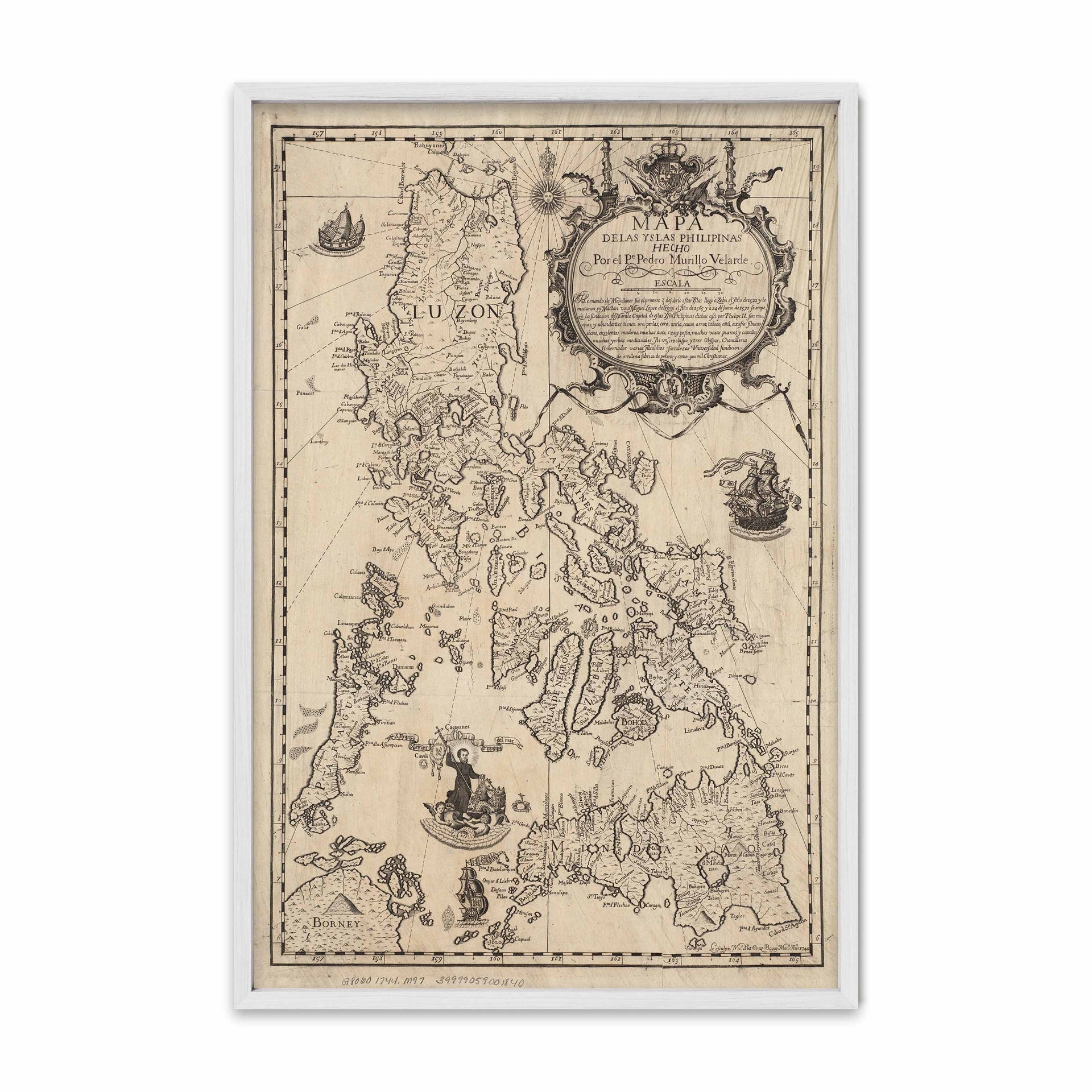 Mapa de las Yslas Philipinas, 1734 by Pedro Murillo Velarde