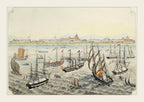 Vista de Manila desde la bahía, 1847 by José Honorato Lozano