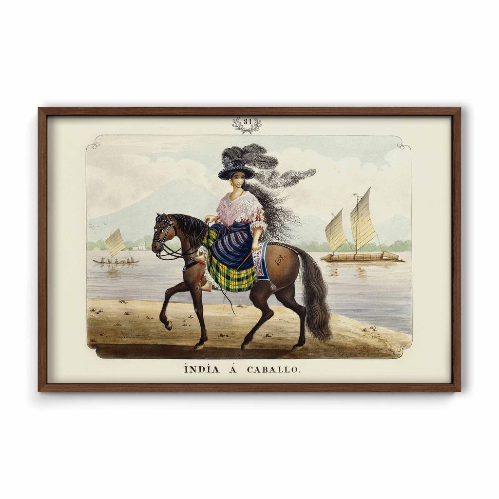 India a Caballo, 1847 by José Honorato Lozano