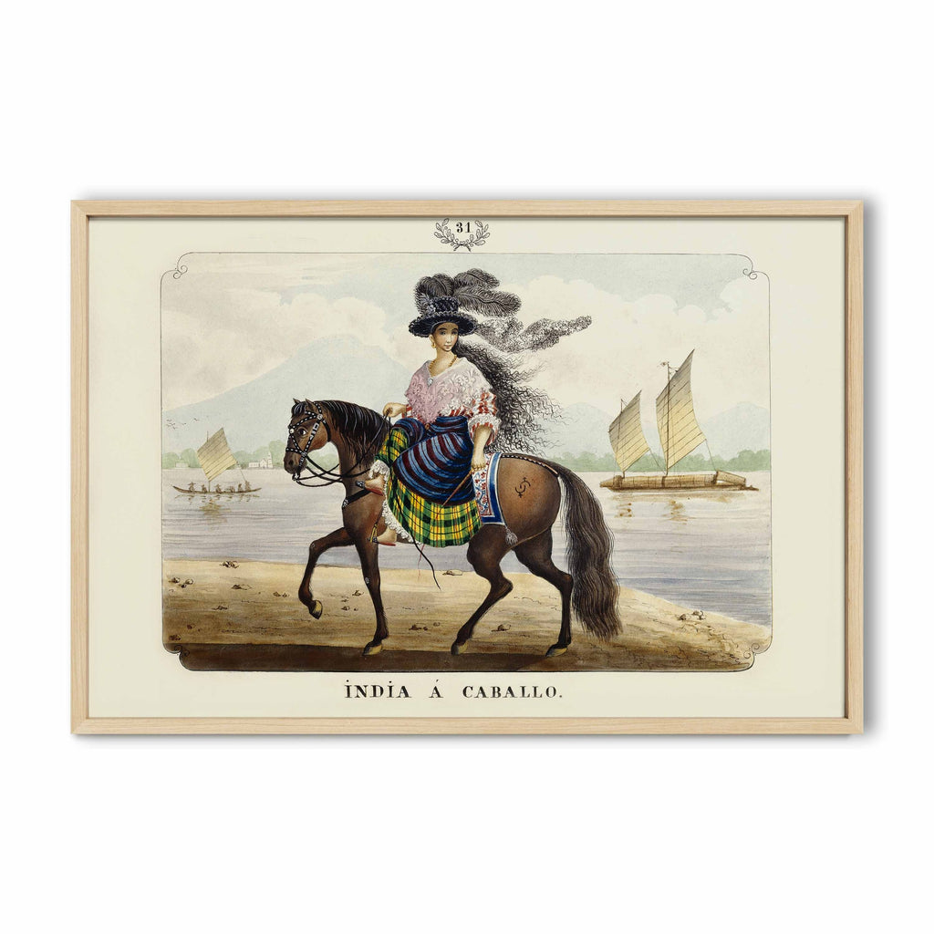 India a Caballo, 1847 by José Honorato Lozano