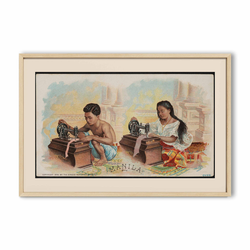 The singer Manila, 1892 by Singer Manufacturing Co. - Philippine Vintage Trade Card