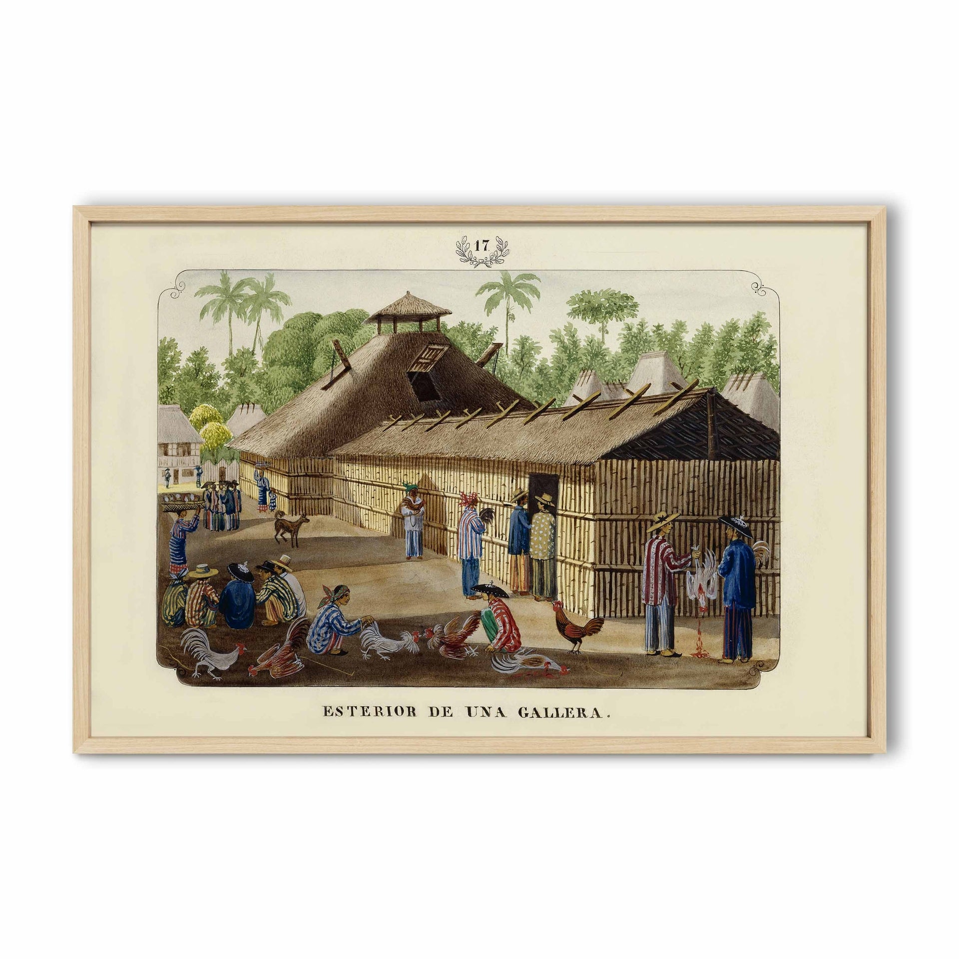 Esterior de una Gallera, 1847 by José Honorato Lozano