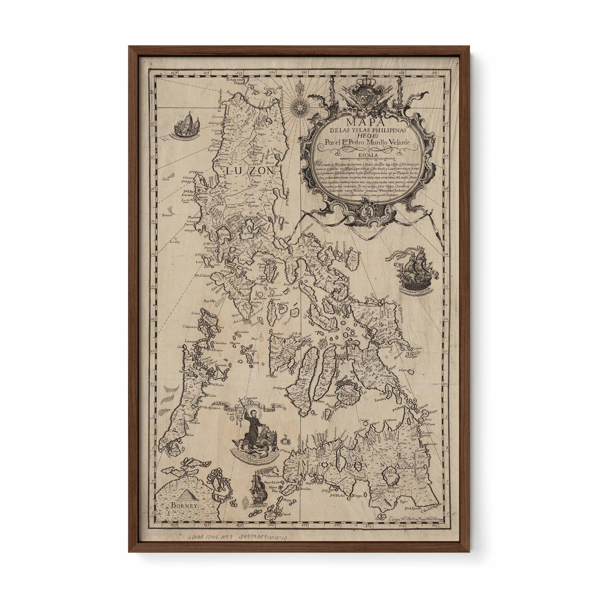 Mapa de las Yslas Philipinas, 1734 by Pedro Murillo Velarde