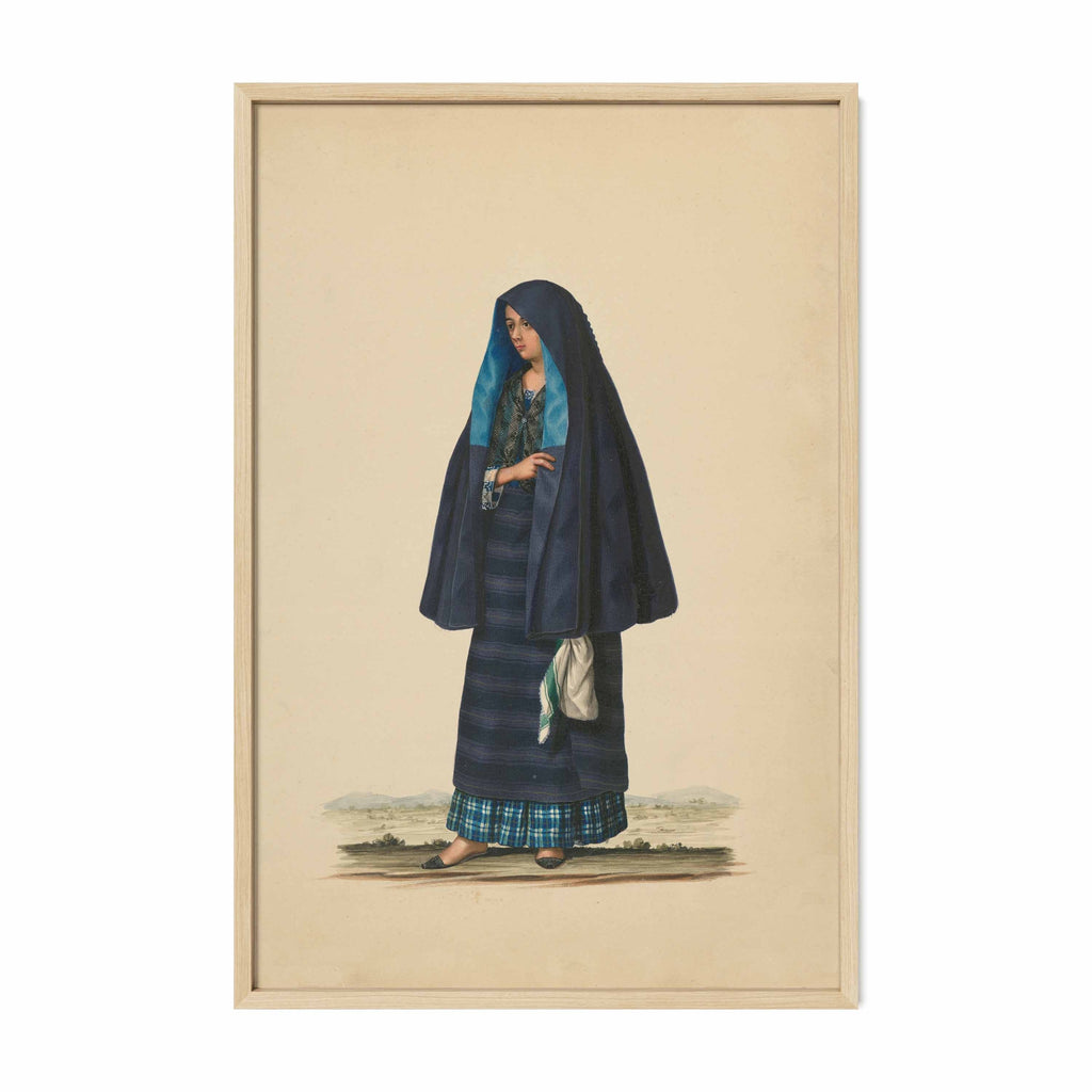 A Damsel Going to Early Mass by Justiniano Asuncion