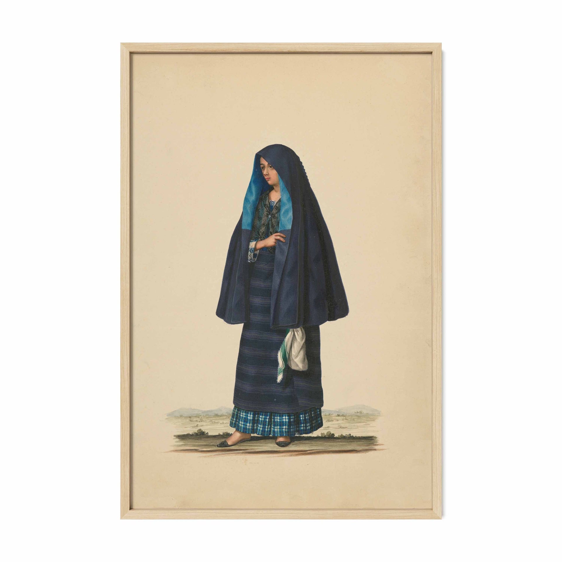 A Damsel Going to Early Mass by Justiniano Asuncion