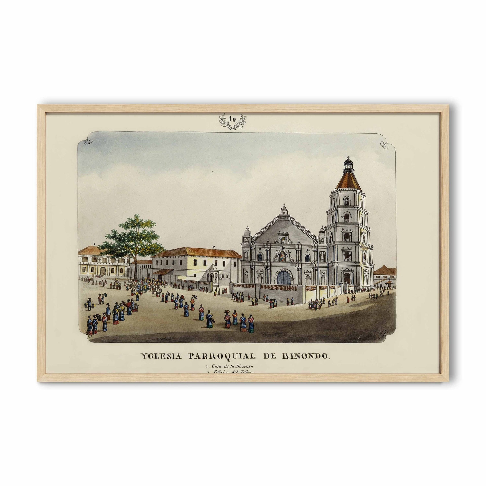 Iglesia Parroquial de Binondo, 1847 by José Honorato Lozano
