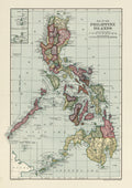 The Philippines Island Map - 1906