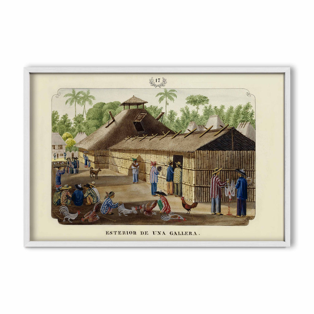 Esterior de una Gallera, 1847 by José Honorato Lozano