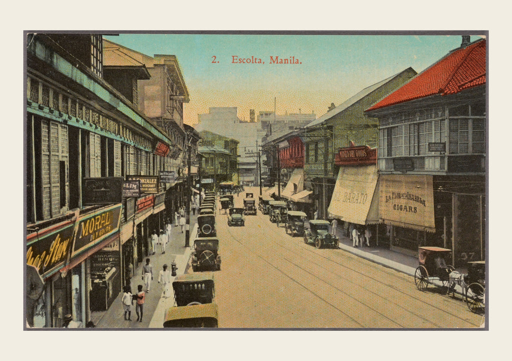 Escolta, Manila, 1922 - Philippine Vintage Postcard