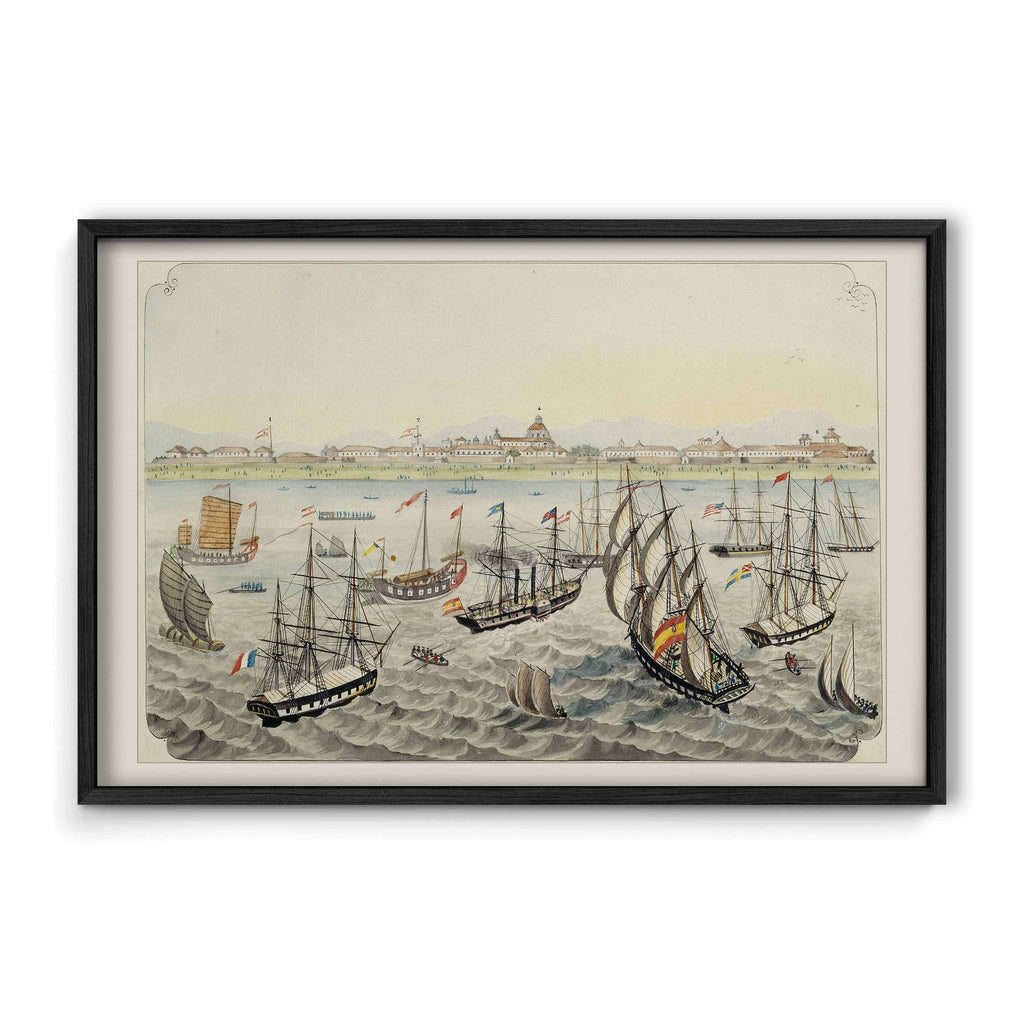 Vista de Manila desde la bahía, 1847 by José Honorato Lozano
