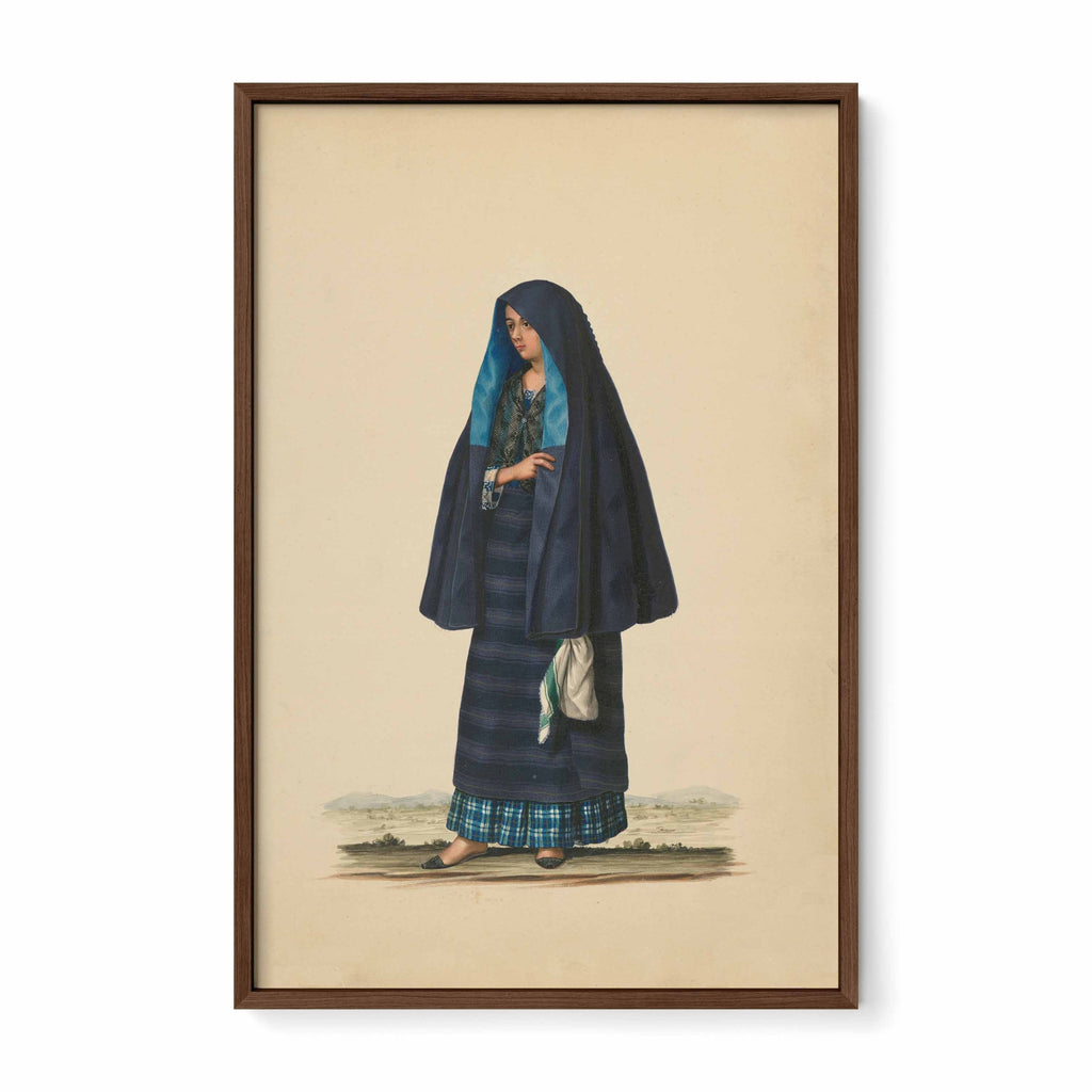 A Damsel Going to Early Mass by Justiniano Asuncion