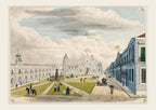 Plaza Mayor de Manila, 1847 by José Honorato Lozano